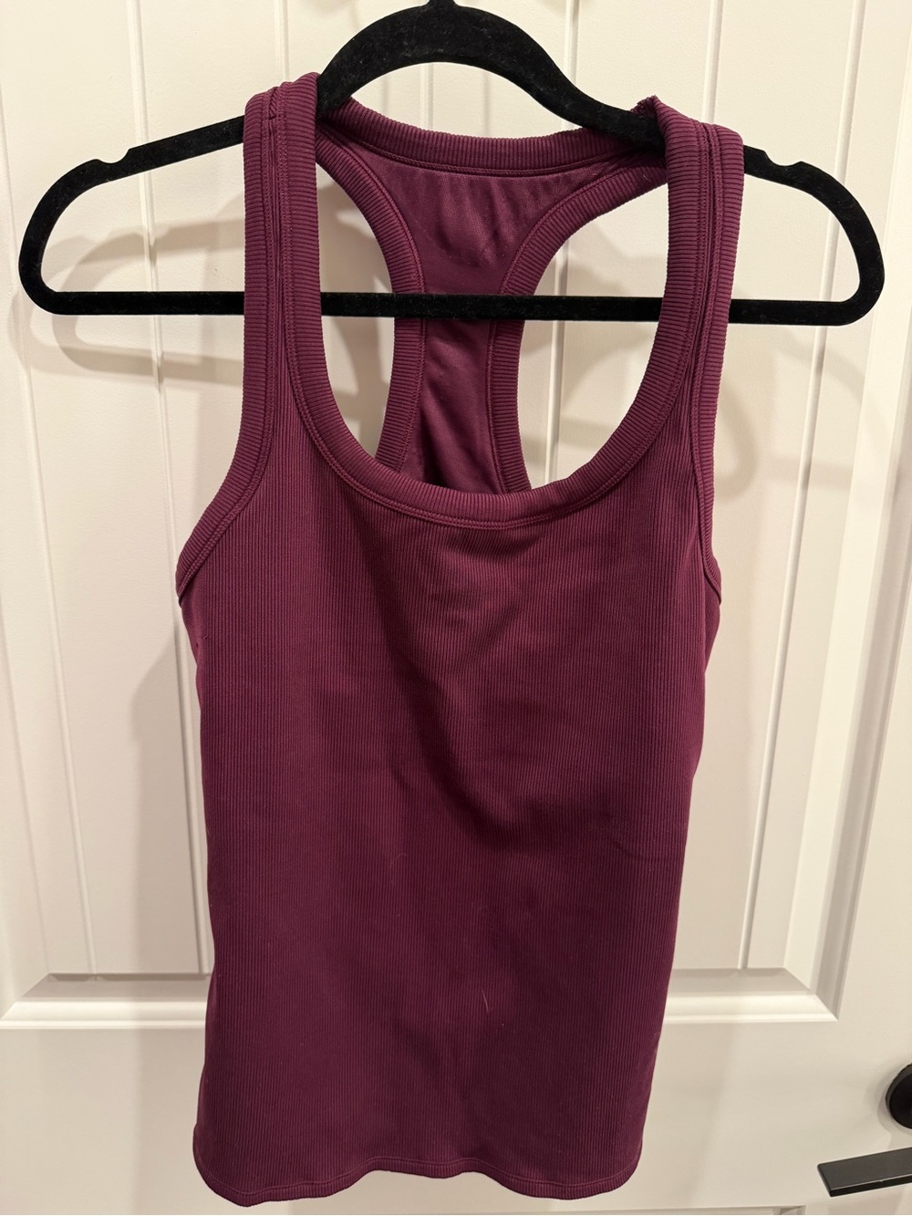Alo Yoga Via Long Bra Tank Deep Plum Size Medium